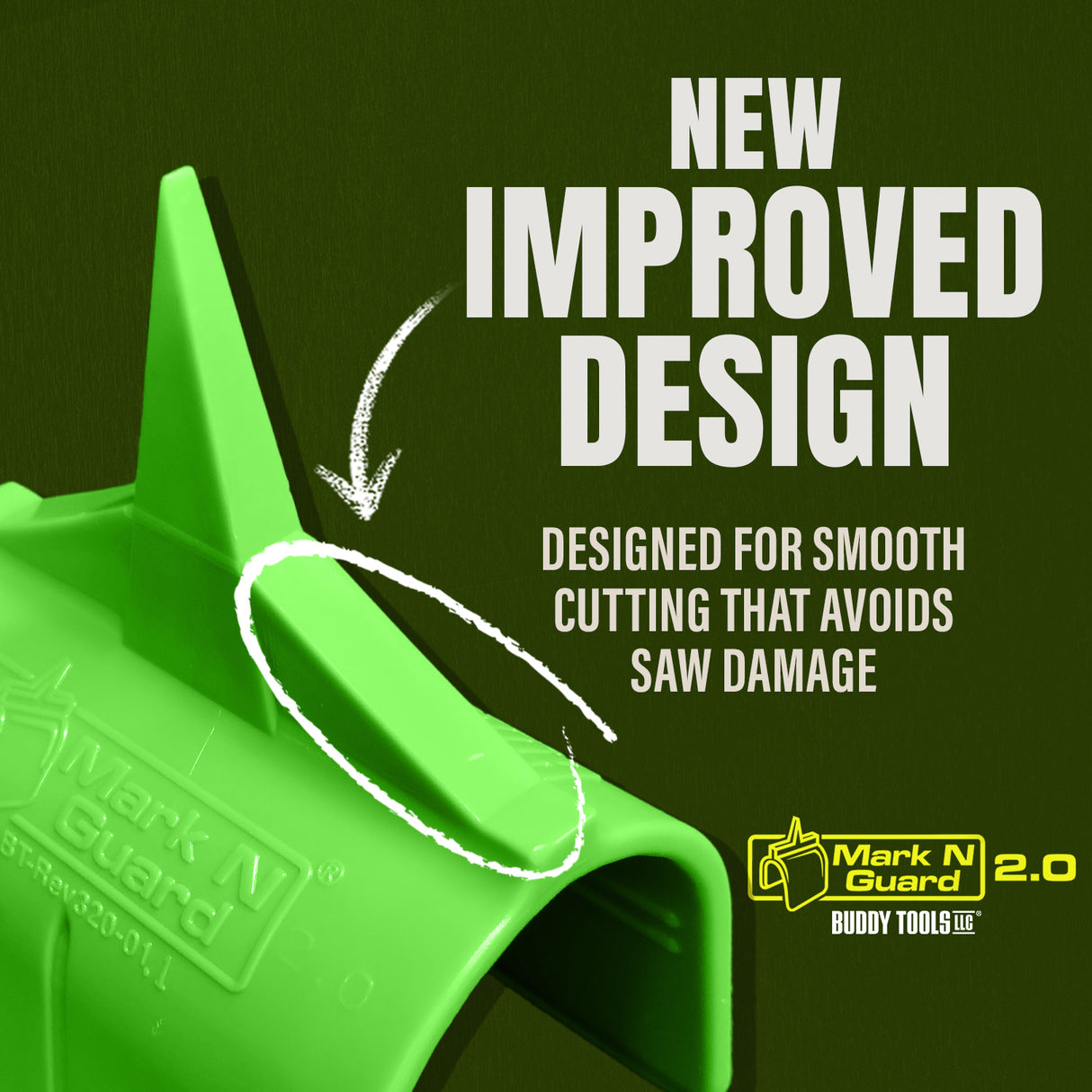 Buddy Tools Mark N Guard 2.0 – Outil professionnel de localisation de boîtiers électriques pour cloisons sèches (lot de 5)