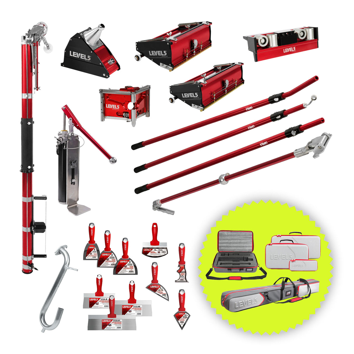 Ensemble complet de niveau 5 L5T avec coffrets à outils bonus, 4-600P
