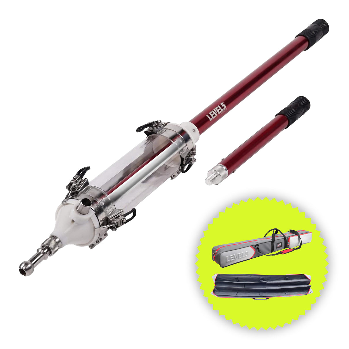 Level 5 MiniShot with Handle Extension and Bonus Storage Case