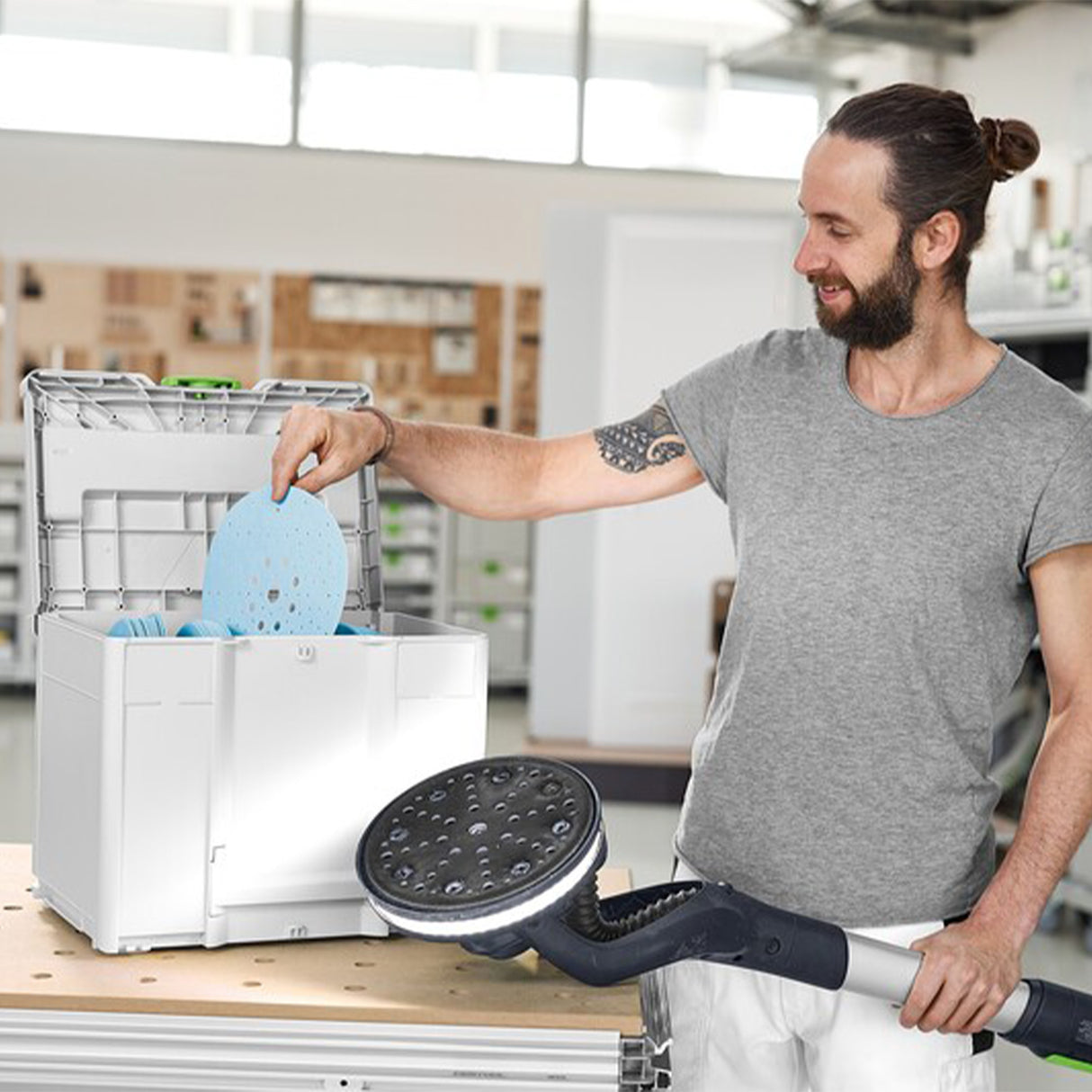 Festool 578281 9" Abrasives Systainer Granat Sanding Discs D225 GR SYS