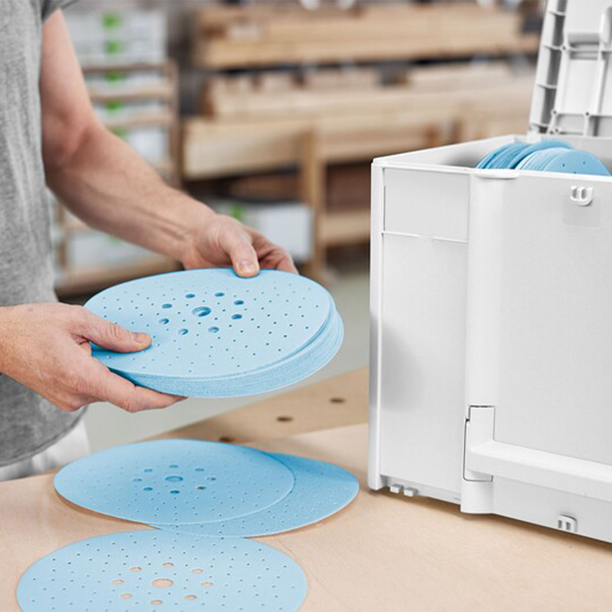 Festool 578281 9" Abrasives Systainer Granat Sanding Discs D225 GR SYS