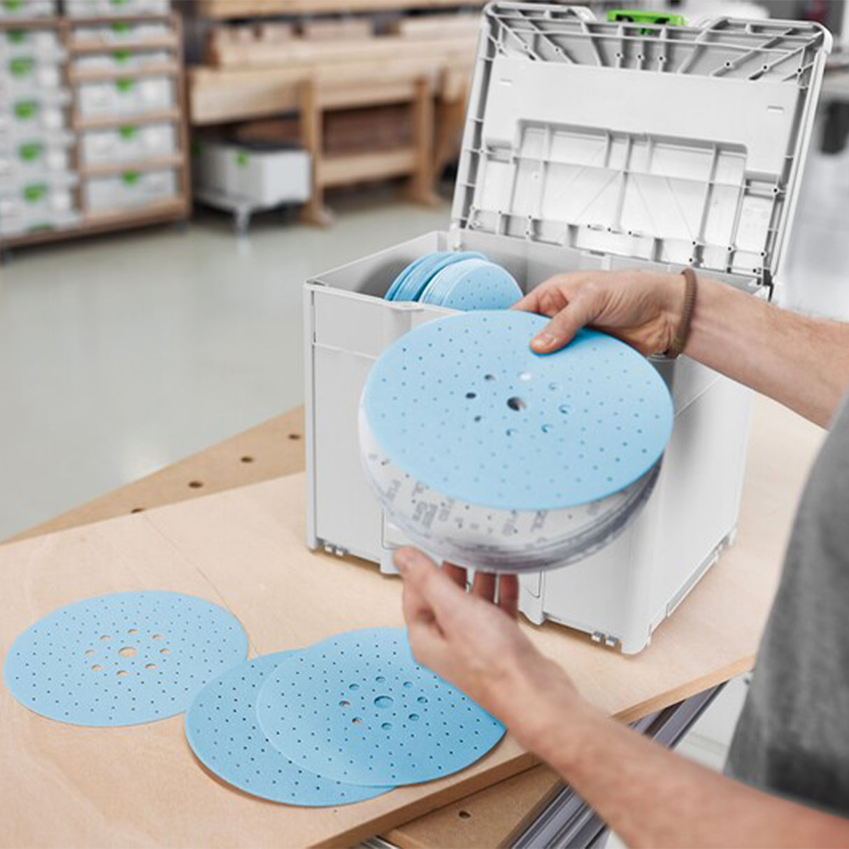 Festool 578281 9" Abrasives Systainer Granat Sanding Discs D225 GR SYS