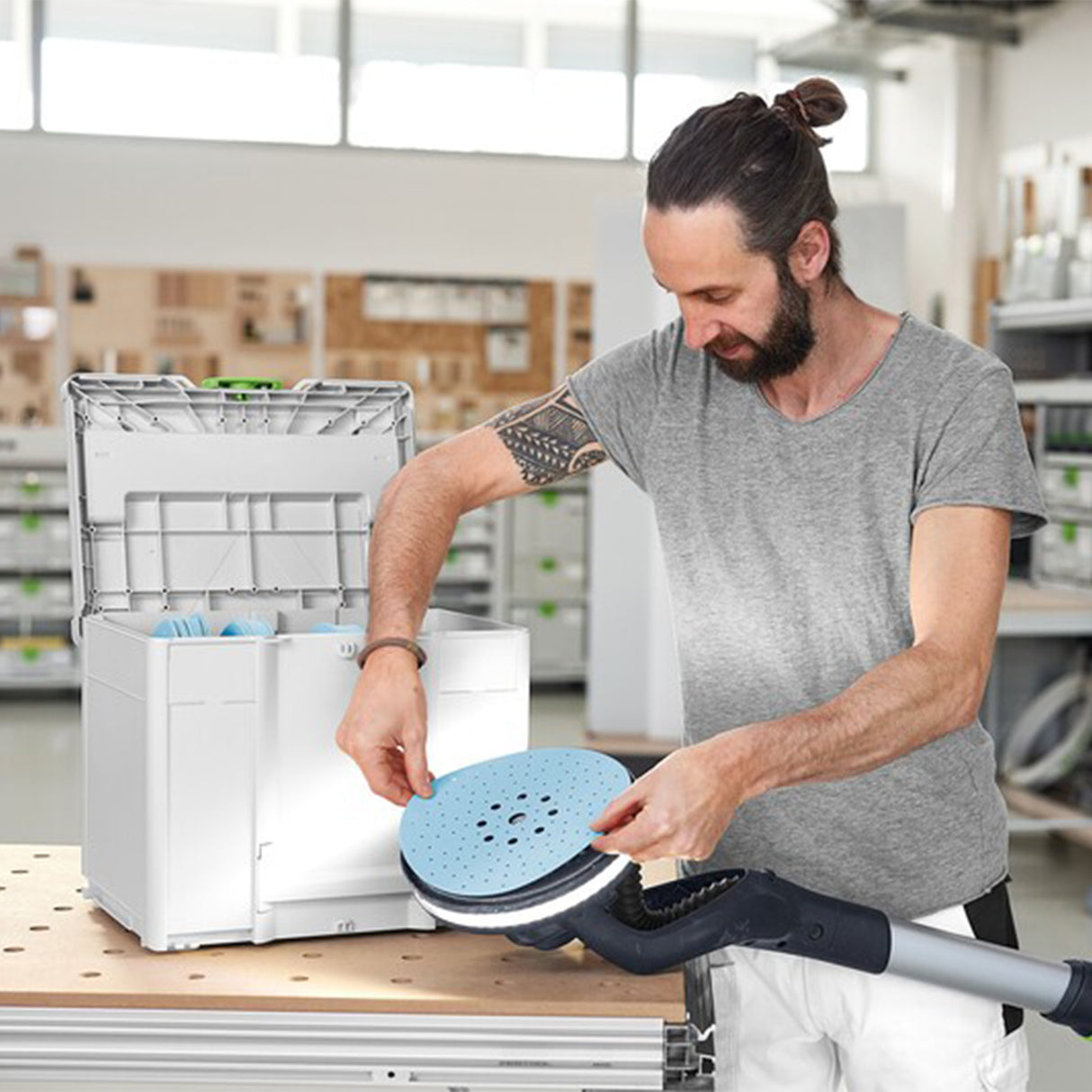 Festool 578281 9" Abrasives Systainer Granat Sanding Discs D225 GR SYS