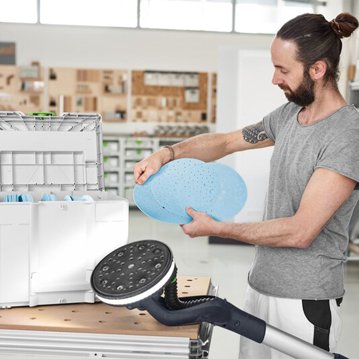 Festool 578281 9" Abrasives Systainer Granat Sanding Discs D225 GR SYS