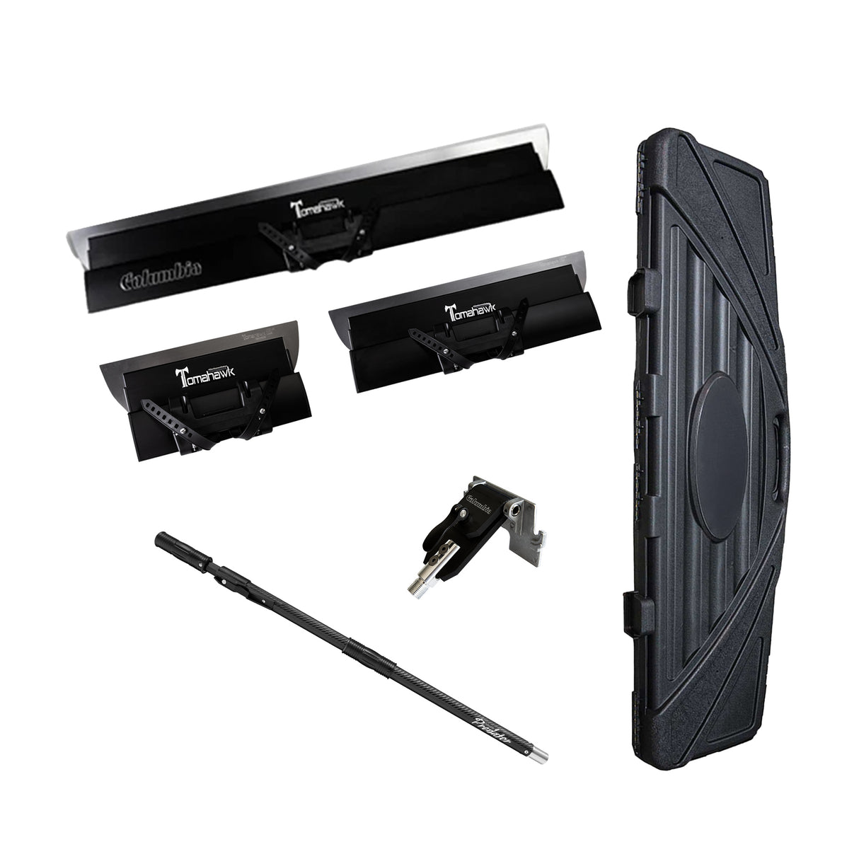 Ensemble de lames de lissage Columbia Predator Tomahawk avec étui rigide