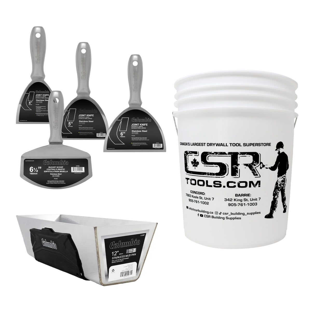 Columbia Basic One Piece Stainless Steel Hand Tool Set