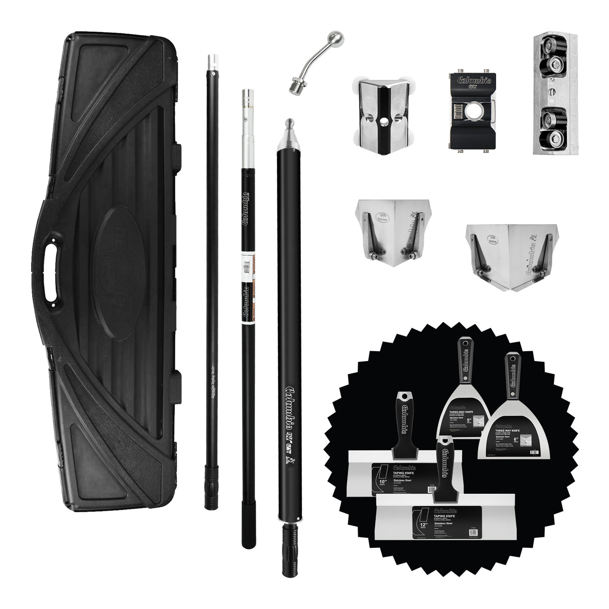 Columbia Semi-Automatic Taping Tool Set with Bonus Hand Tool Set