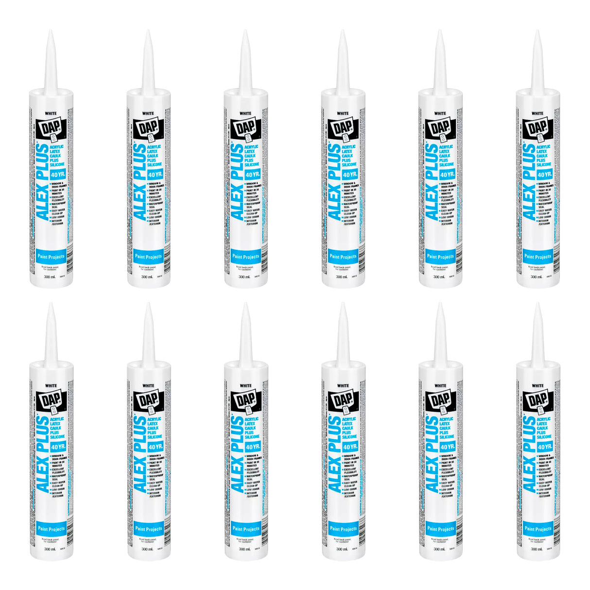 Dap Alex Plus® All-Purpose Acrylic Latex Caulk Plus Silicone