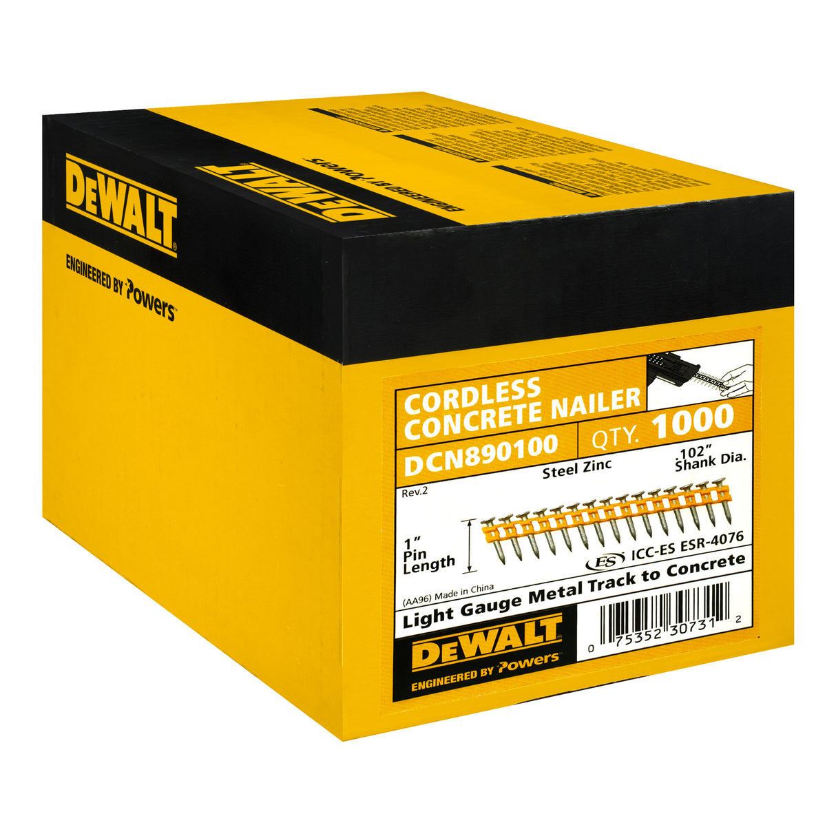 DeWalt Concrete Nailer Fastening Pins