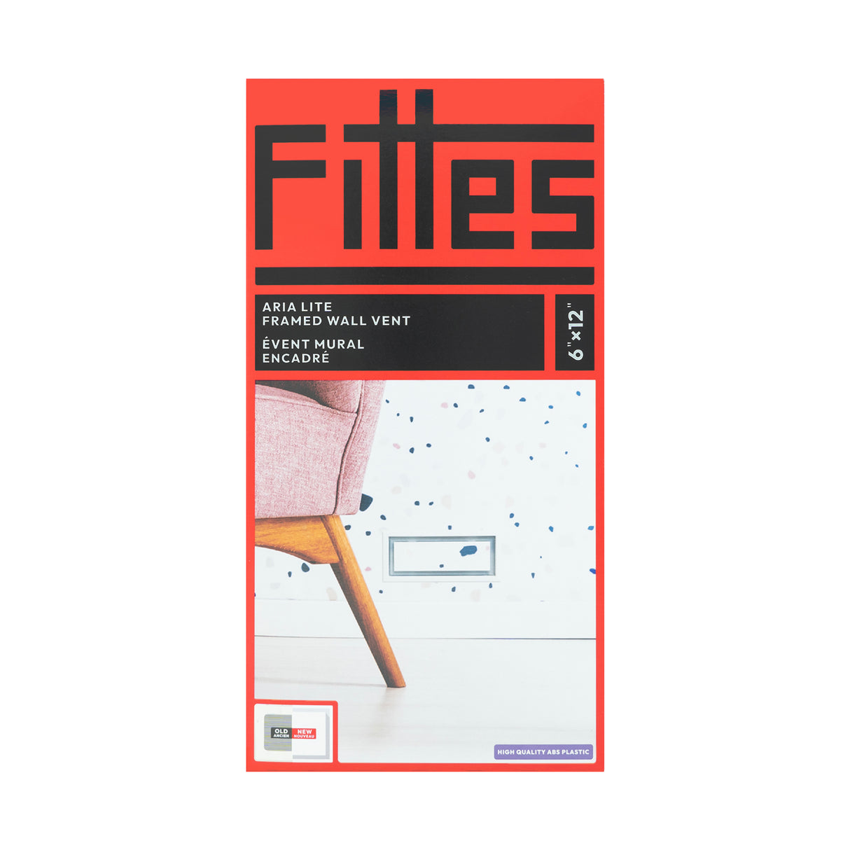 Grille de ventilation murale encadrée Aria Lite