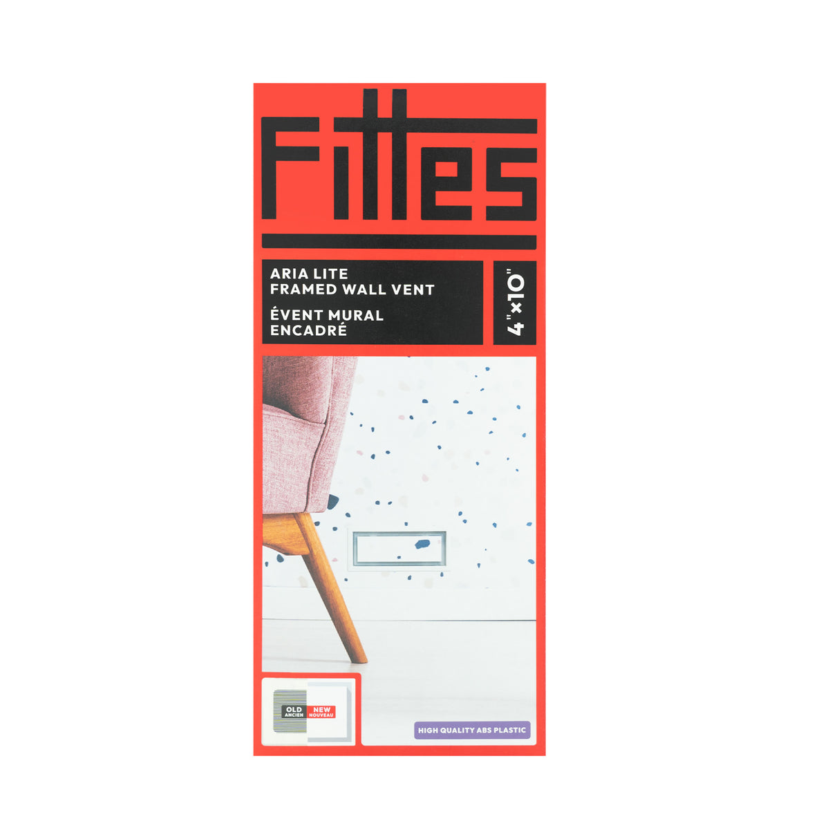 Grille de ventilation murale encadrée Aria Lite