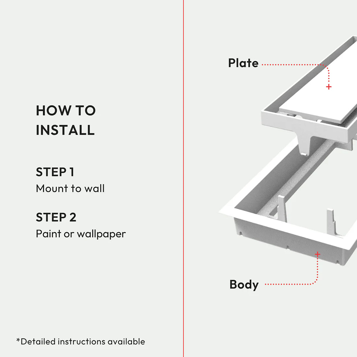 Aria Lite+ Framed High Performance Wall Return