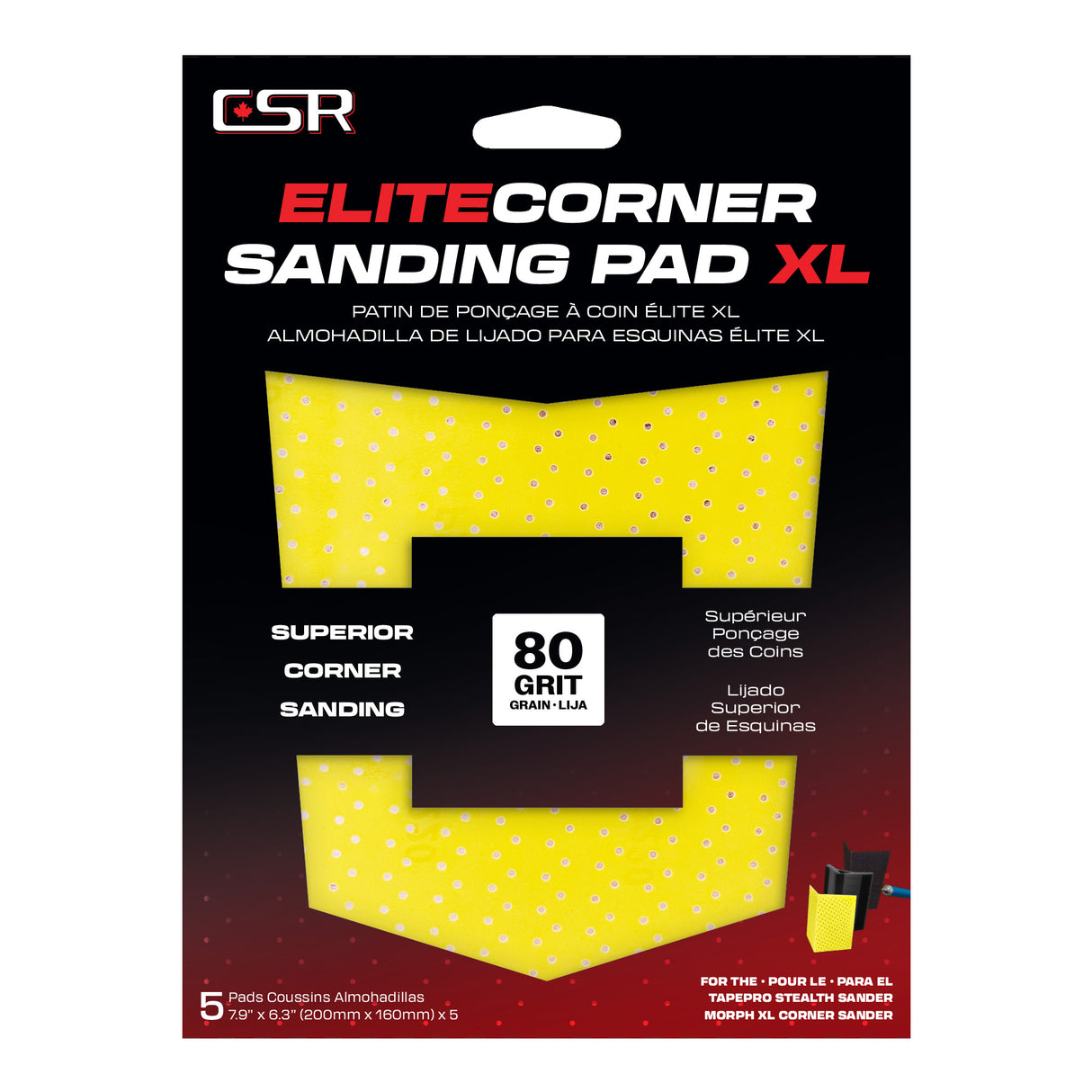 CSR Elite Corner Sanding Pad XL (5 Pack)