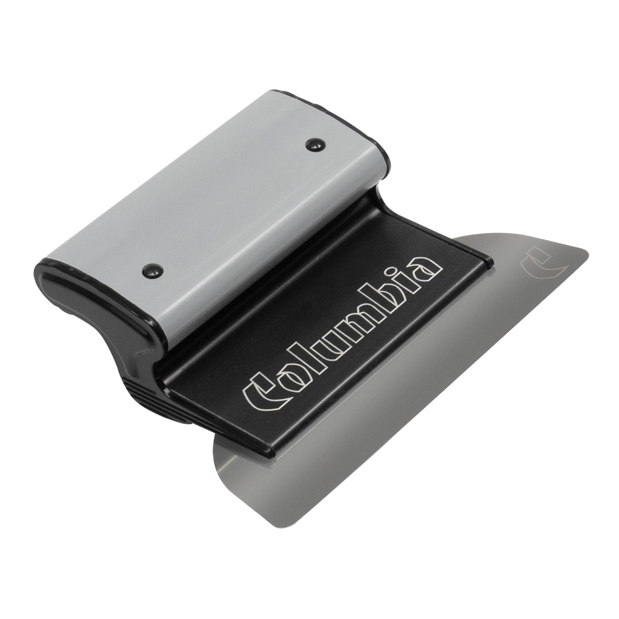 7-inch Columbia Fat Boy Smoothing Blade with a stainless steel blade featuring rounded edges and a black and grey plastic body