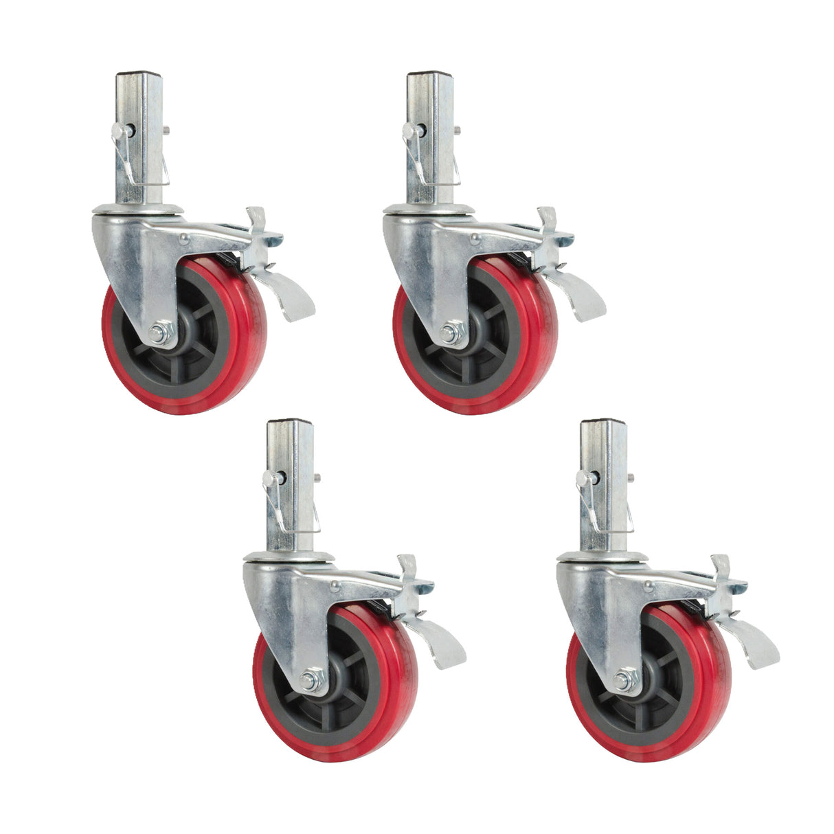 Metaltech 6" Heavy Duty Caster with Locking Pin for 6' Buildman Drywall Baker