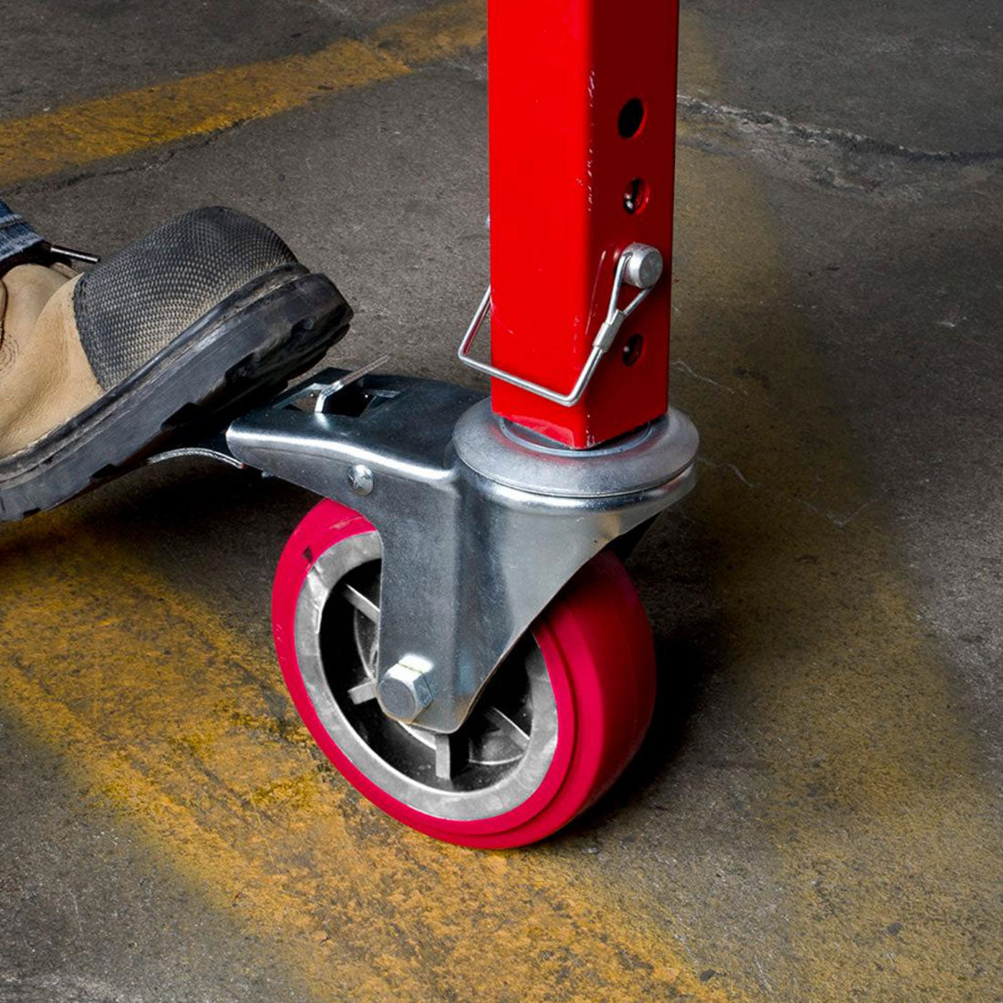 Metaltech 6" Heavy Duty Caster with Locking Pin for 6' Buildman Drywall Baker