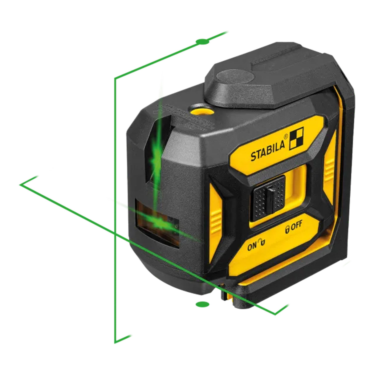 Niveau laser Stabila LAX320G à faisceau vert avec lignes croisées et points d'aplomb