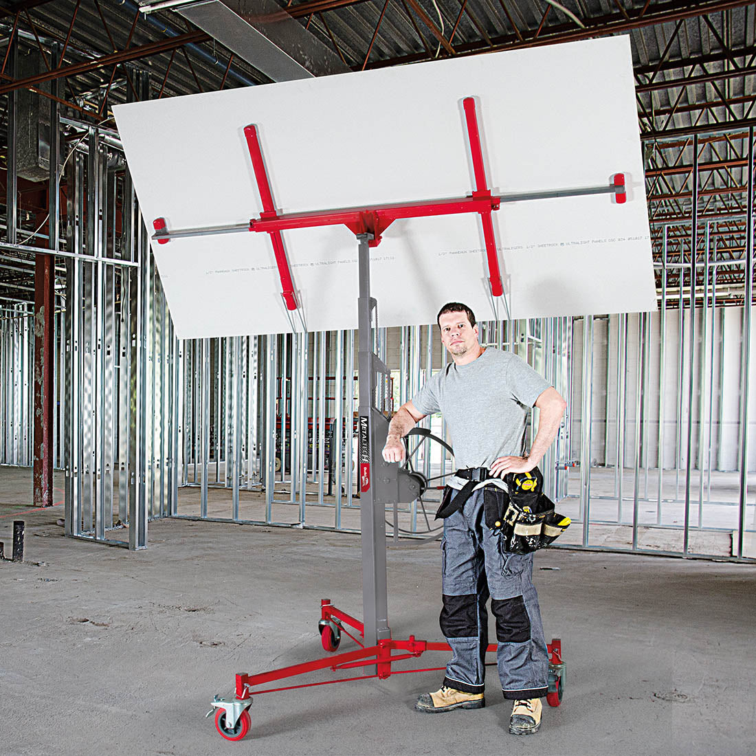 Treuil à plaques de plâtre et panneaux MetalTech BuildMan®