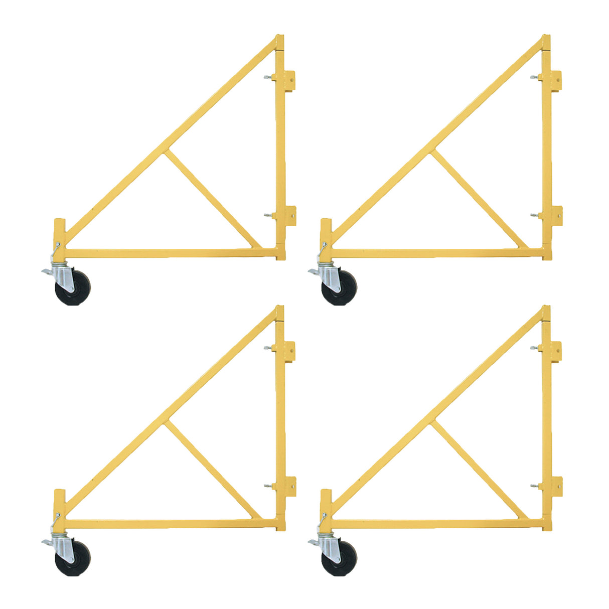 Stabilisateurs latéraux en acier de grande taille Circle Brand avec roulettes (ensemble de 4)