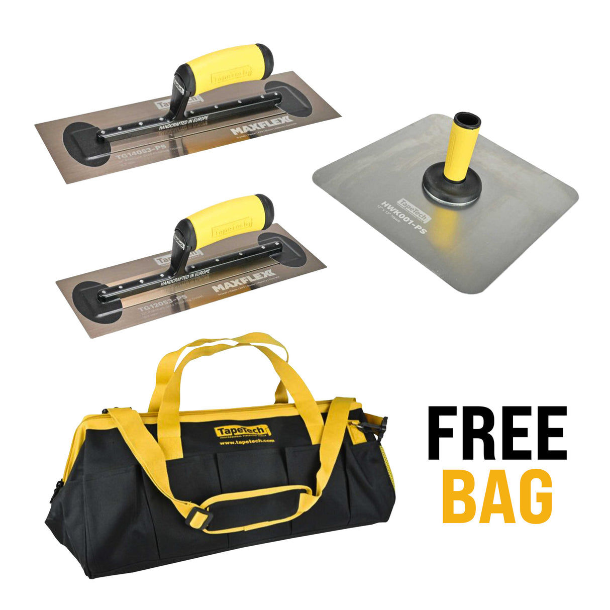 Ensemble de truelle et de faucon de finition TapeTech Premium Gold