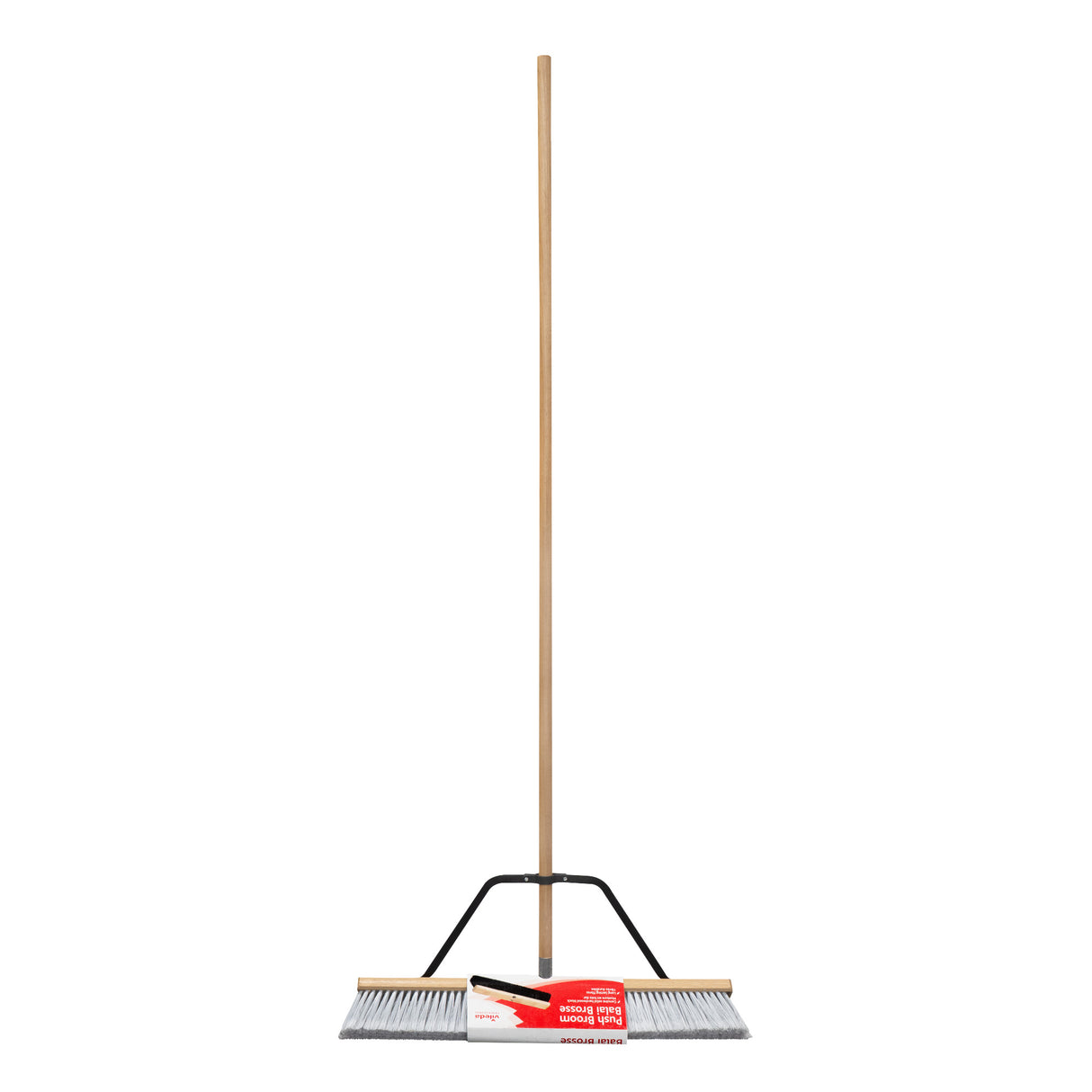 Escoba de barrido fino de 61 cm con relleno de poliestireno Vileda, mango y soporte