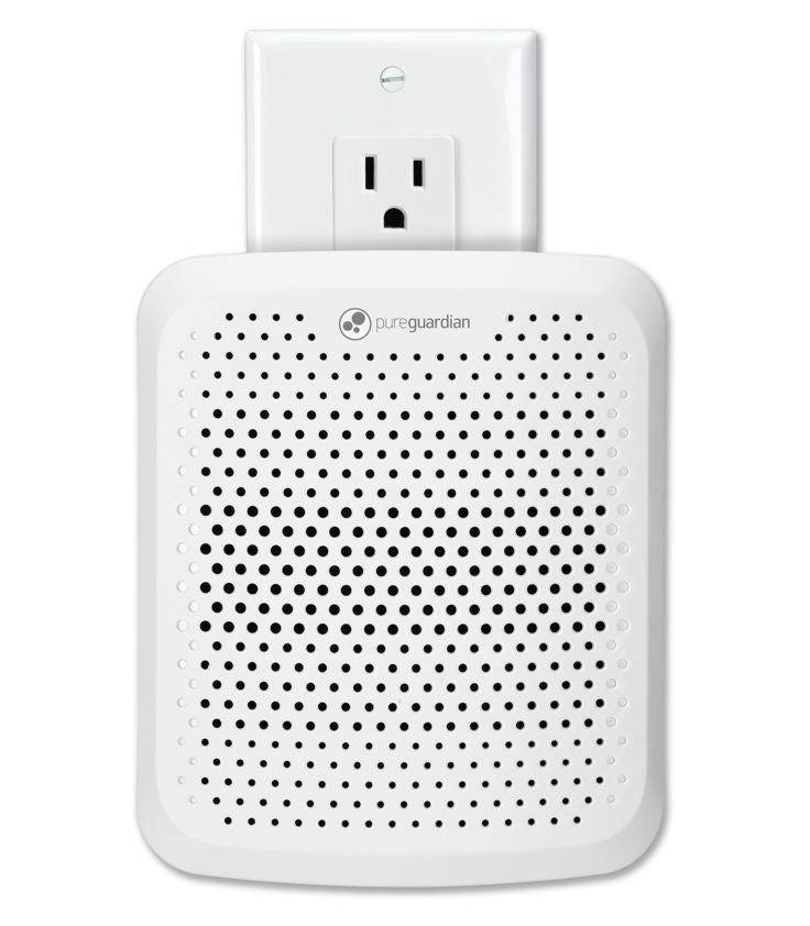 Purificador de aire enchufable PureGuardian AP201W con luz nocturna y eliminación de olores, 7 pulgadas
