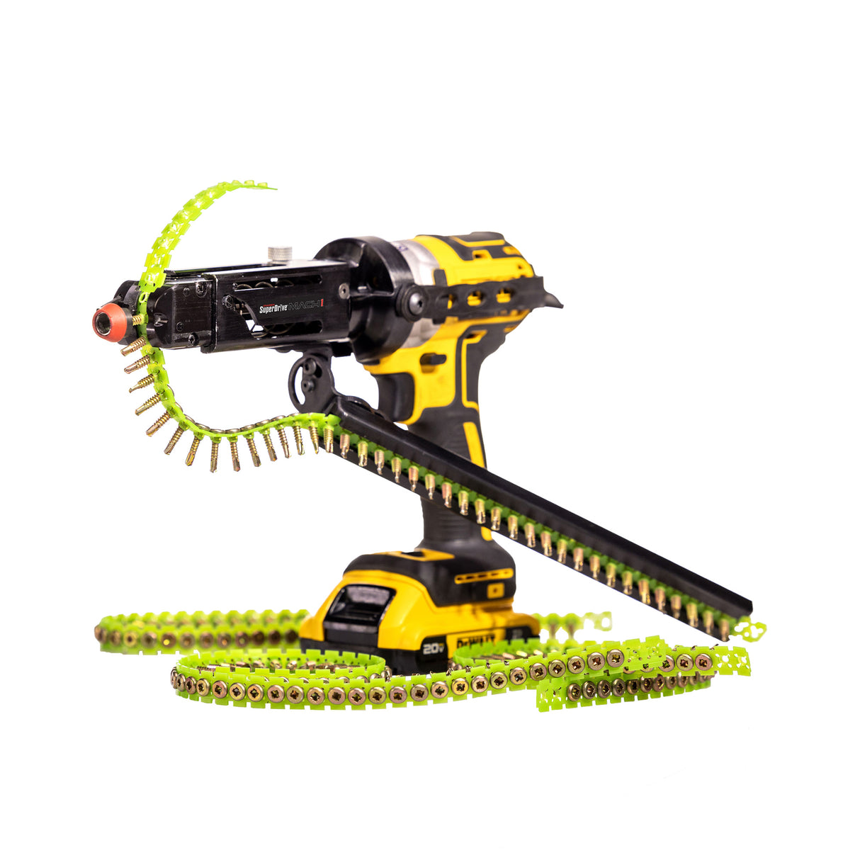 Accesorio de impacto Grabber SuperDrive Mach I y riel de alimentación para DeWalt DCF887