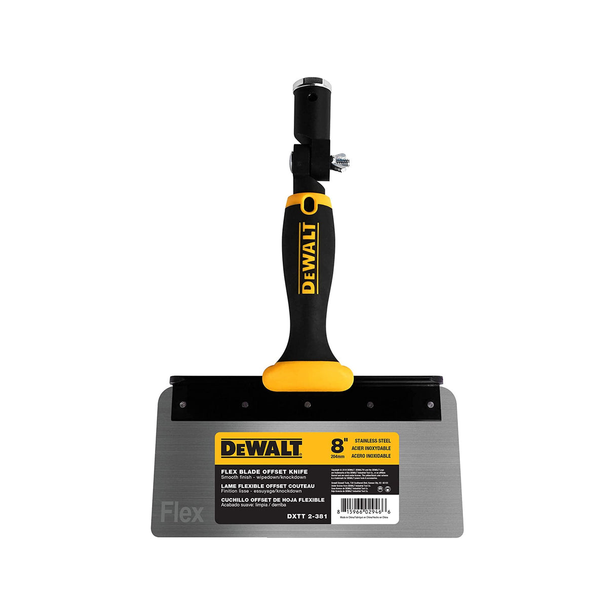Couteau DeWalt Flex Offset en acier inoxydable avec poignée souple