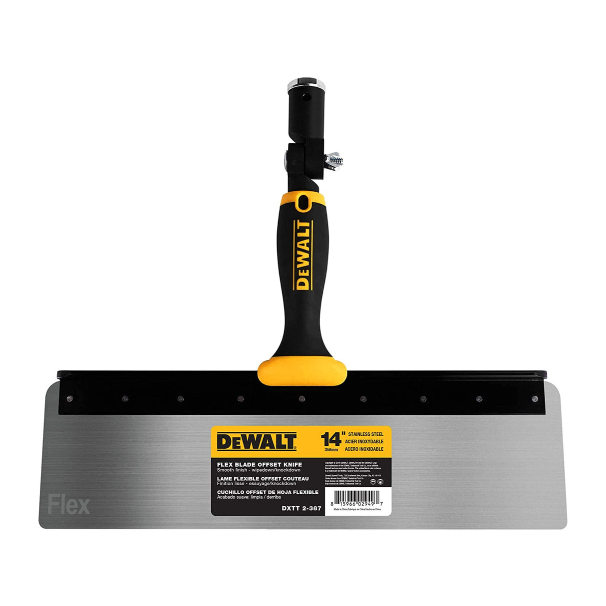 Couteau DeWalt Flex Offset en acier inoxydable avec poignée souple