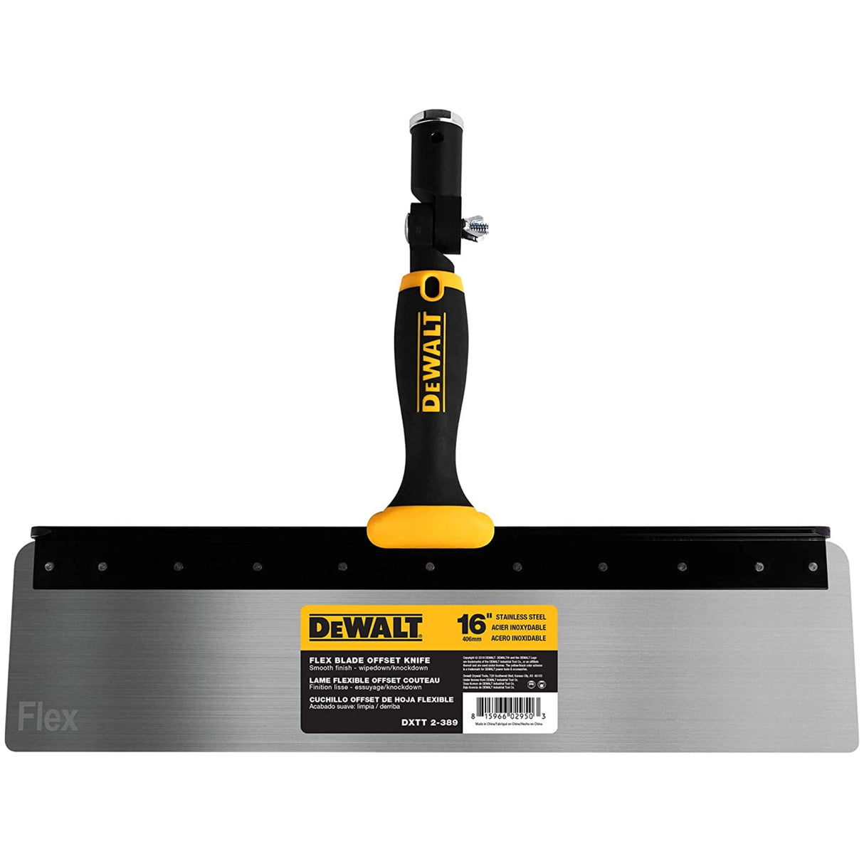 Couteau DeWalt Flex Offset en acier inoxydable avec poignée souple