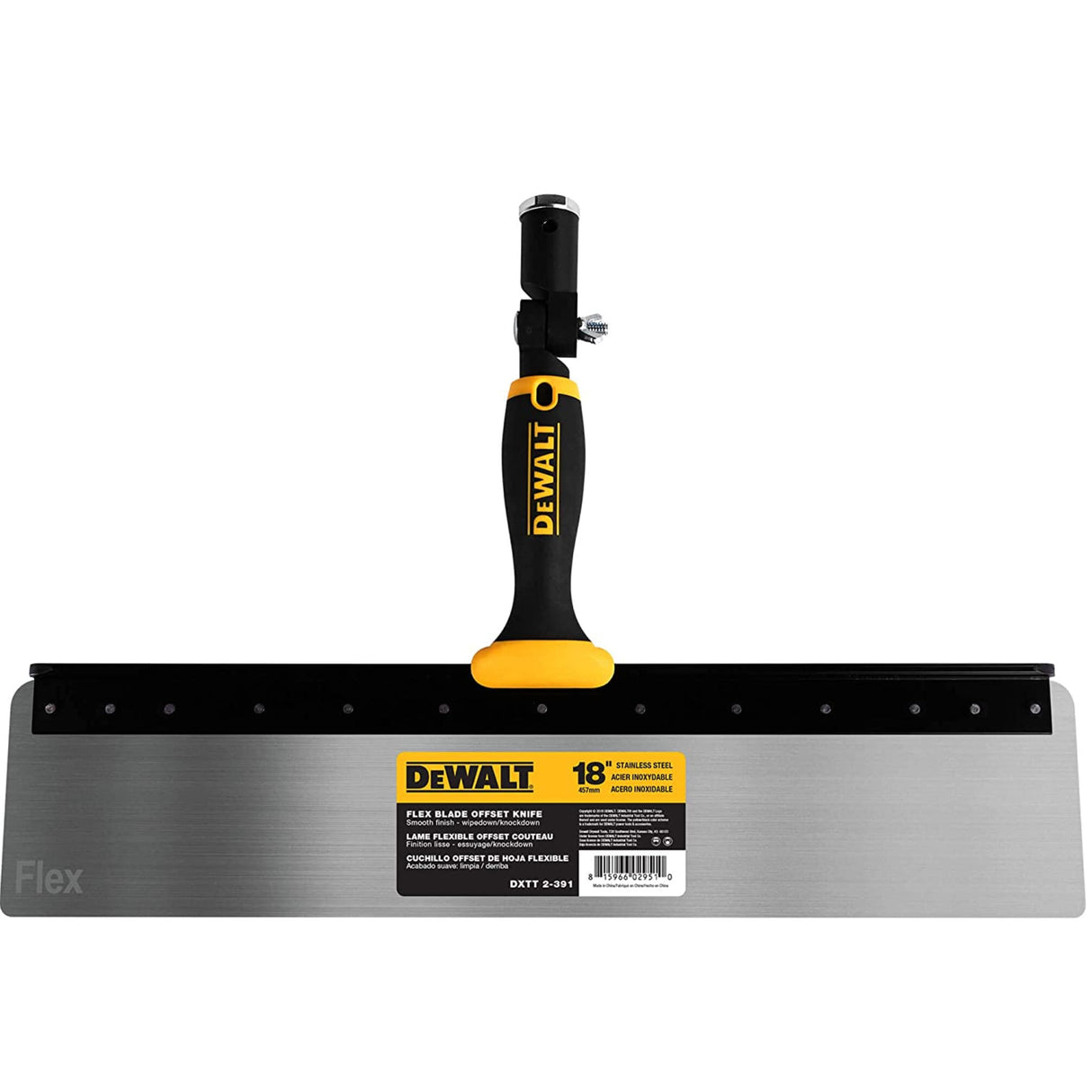 Couteau DeWalt Flex Offset en acier inoxydable avec poignée souple