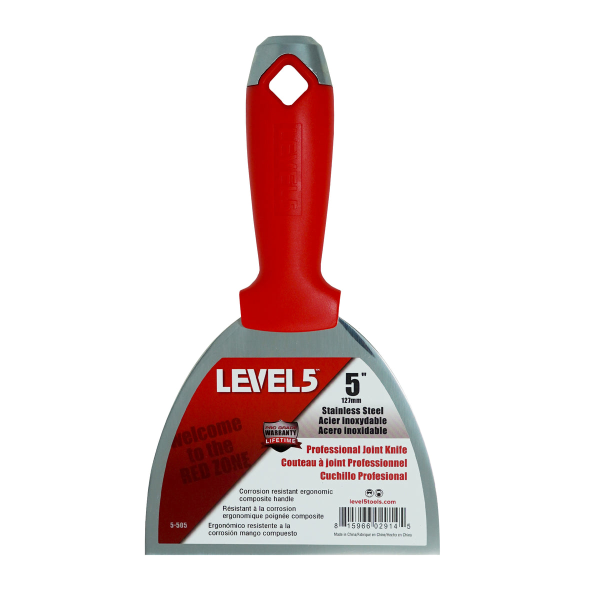 Cuchillo para juntas de acero inoxidable de nivel 5 con mango compuesto