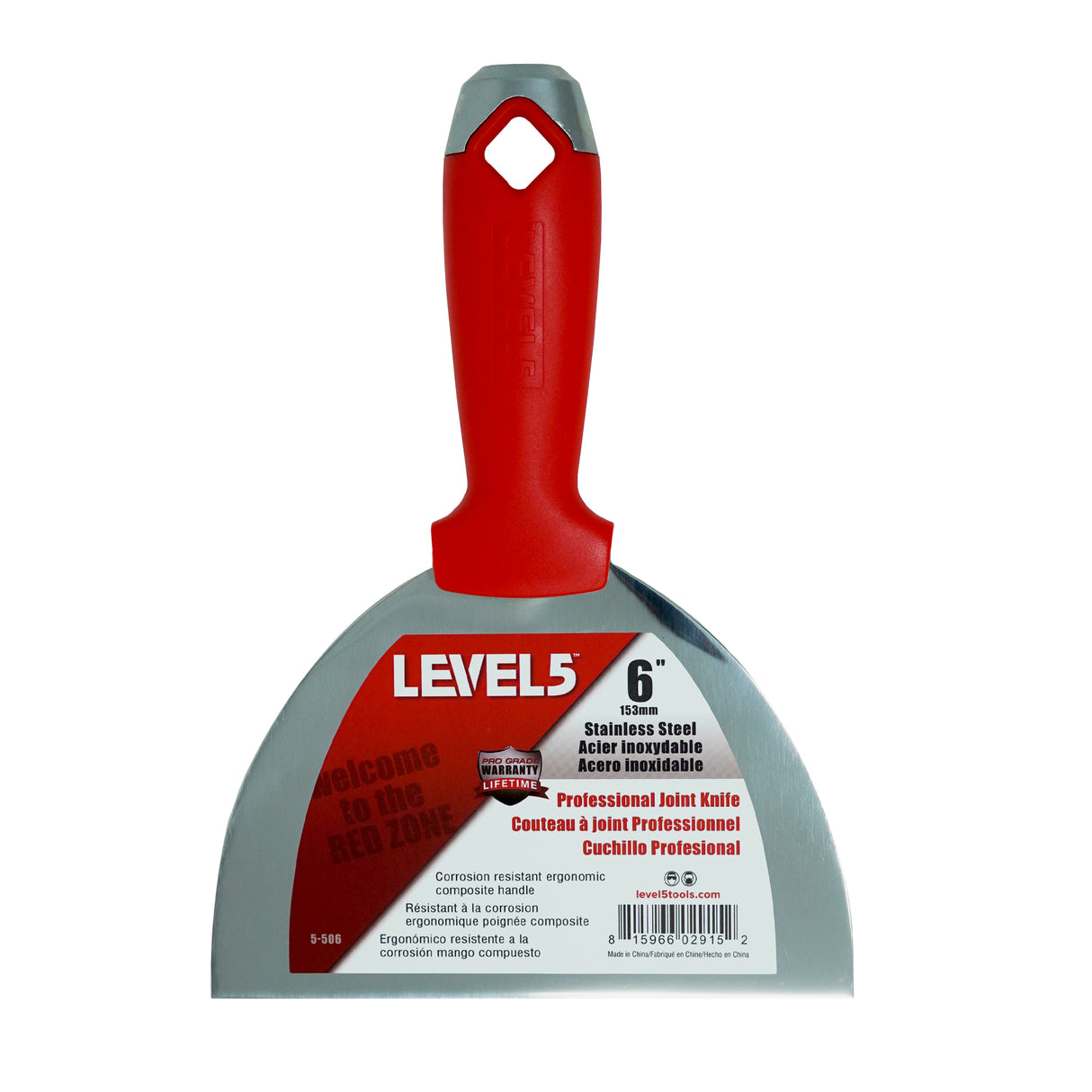 Cuchillo para juntas de acero inoxidable de nivel 5 con mango compuesto