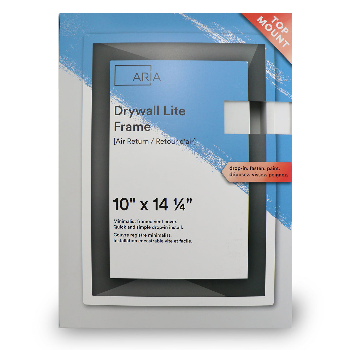 Retorno de ventilación de pared con marco Aria Lite