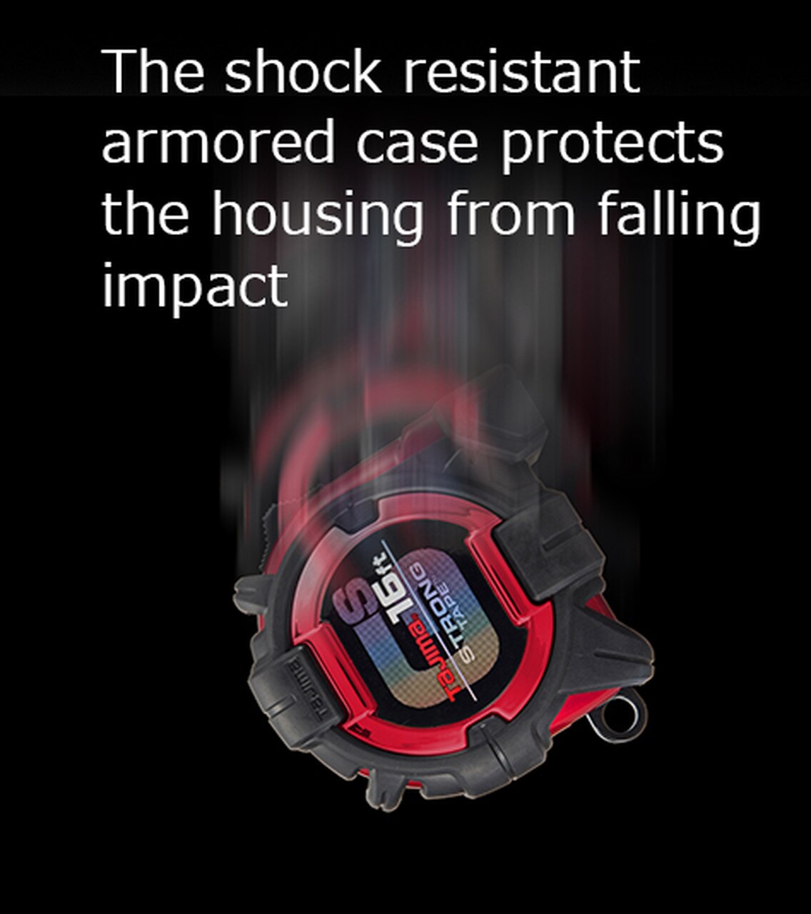 Tajima GS-Lock Ruban à mesurer avec support de ceinture de sécurité