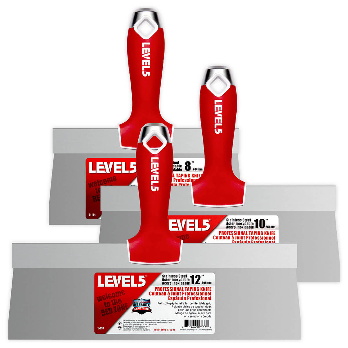 Level 5 Stainless Steel Taping Knife Set 5619