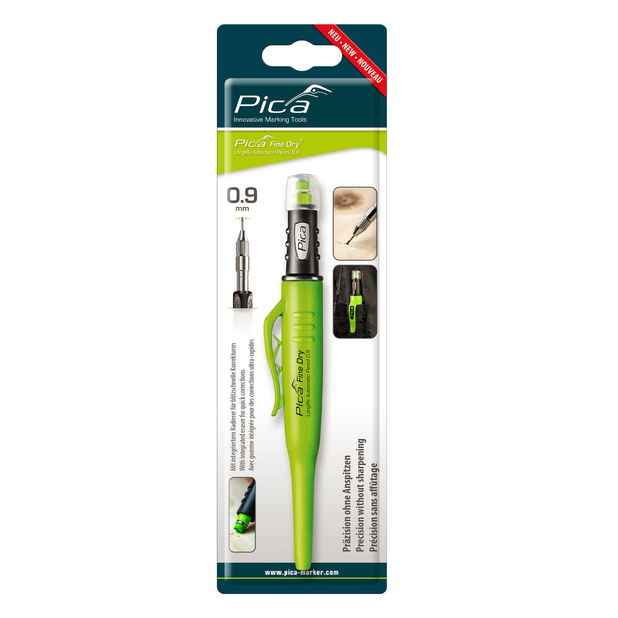 Pica Fine Dry Longlife Automatic Pencil 0.9