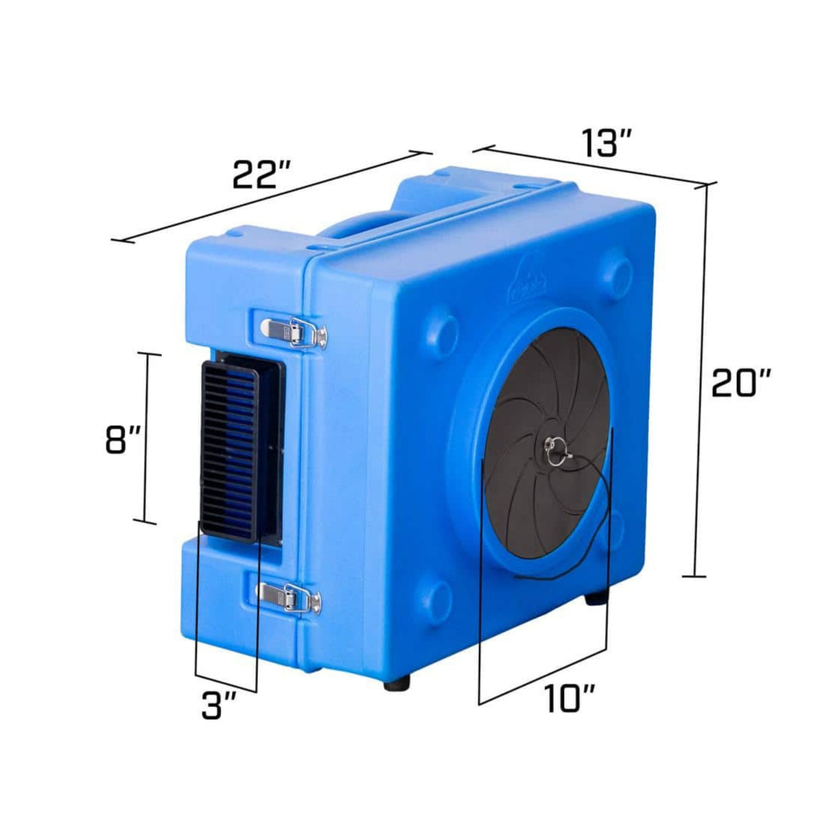 Purificateur d'air HEPA à 3 étapes B-Air RA-650 ⅓ HP
