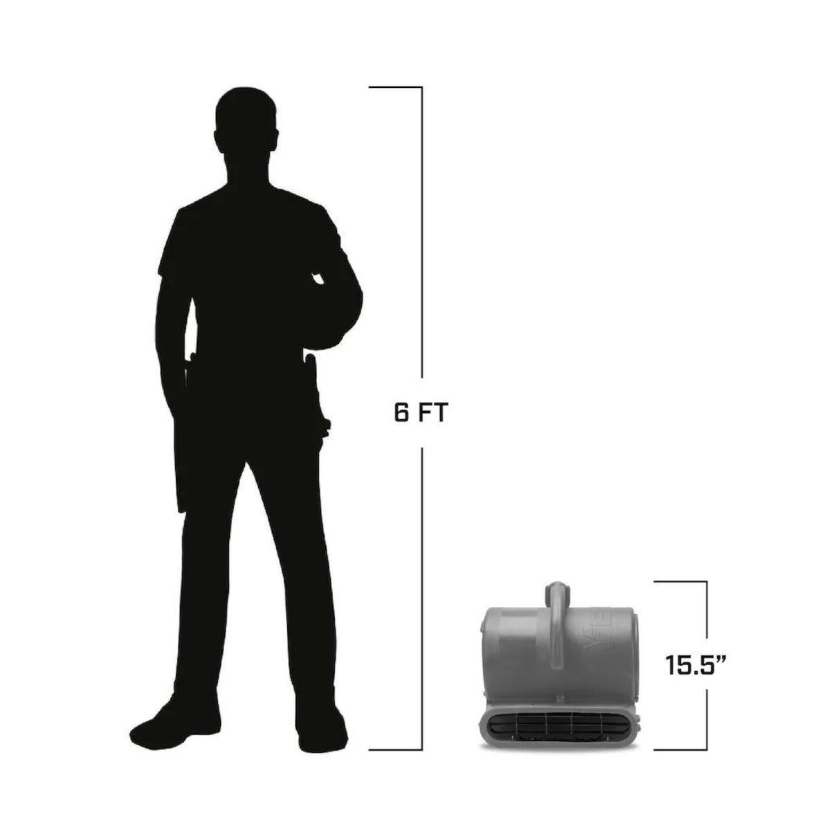 B-Air VP-50 ½ HP Motor de aire comercial y ventilador soplador