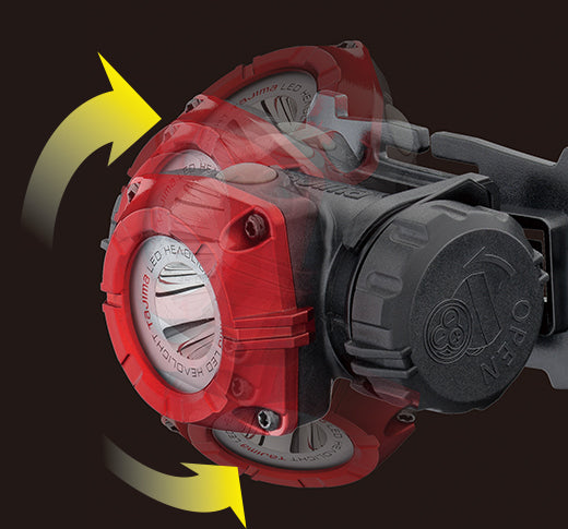 Tajima Grati-Lite M Series Headlamp 500 Lumen LED Wide Angle Beam Self Contained Battery