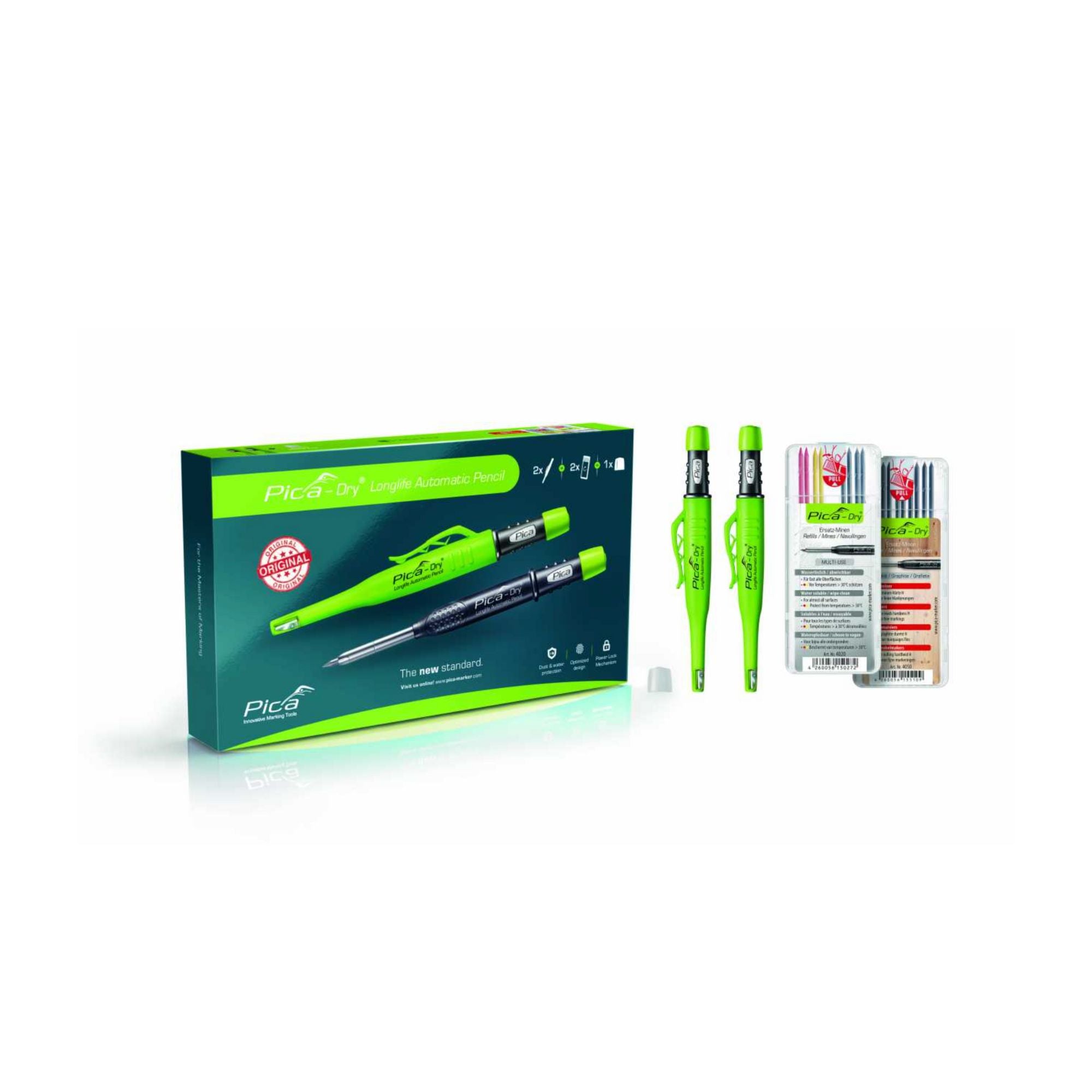 Pica Limited Edition 3097 Pencil Dry Value Pack + Refill Sets (2+2) +
