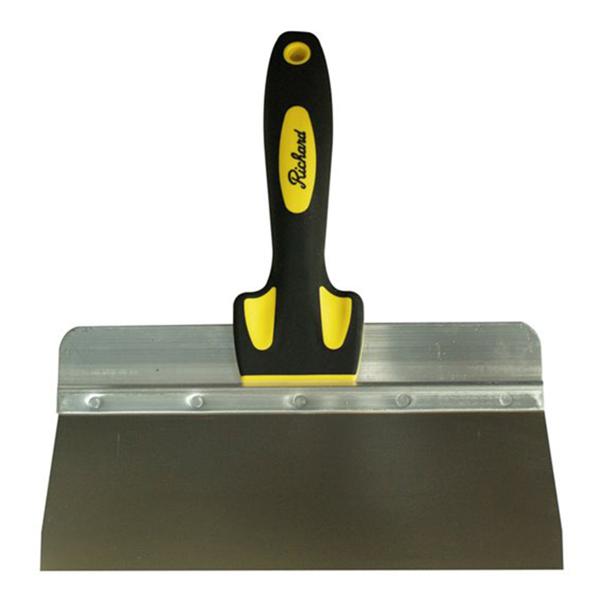 Cuchillo para encintar Richard Ergo-Grip de acero inoxidable, puente de aluminio perforado a presión, mango de 7"