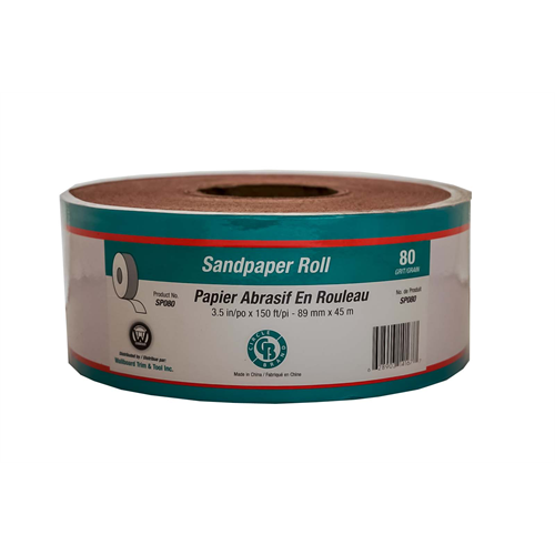 Circle Brand 3-1/2″ x 150' Paper Backed Sandpaper