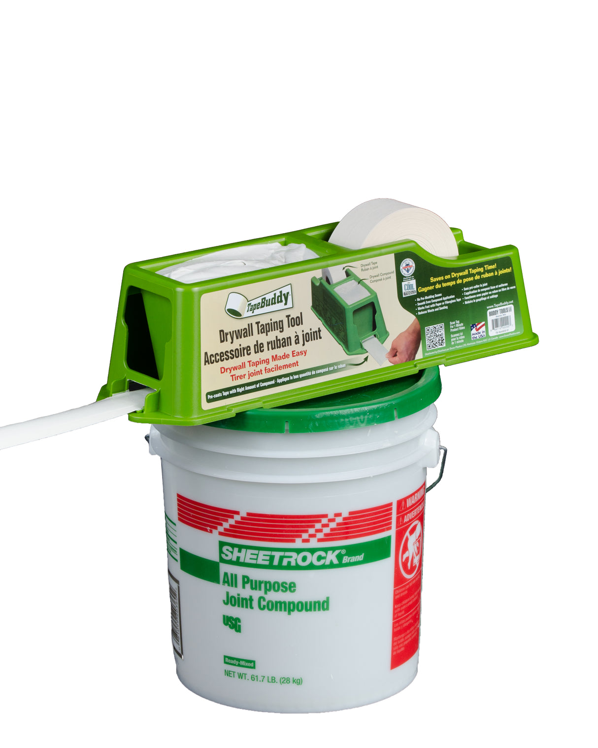 Buddy Tools TapeBuddy - Outil de pose de ruban adhésif pour cloisons sèches