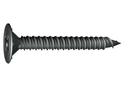 Tornillos Grabber para placa de cemento - Cabeza fina tipo oblea - Rosca alterna