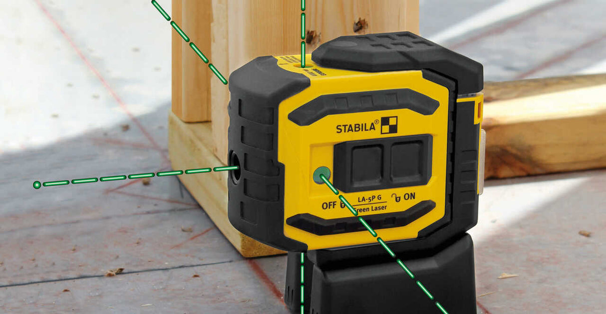 Stabila LA-5P G Green Beam 5 Point Dot Laser