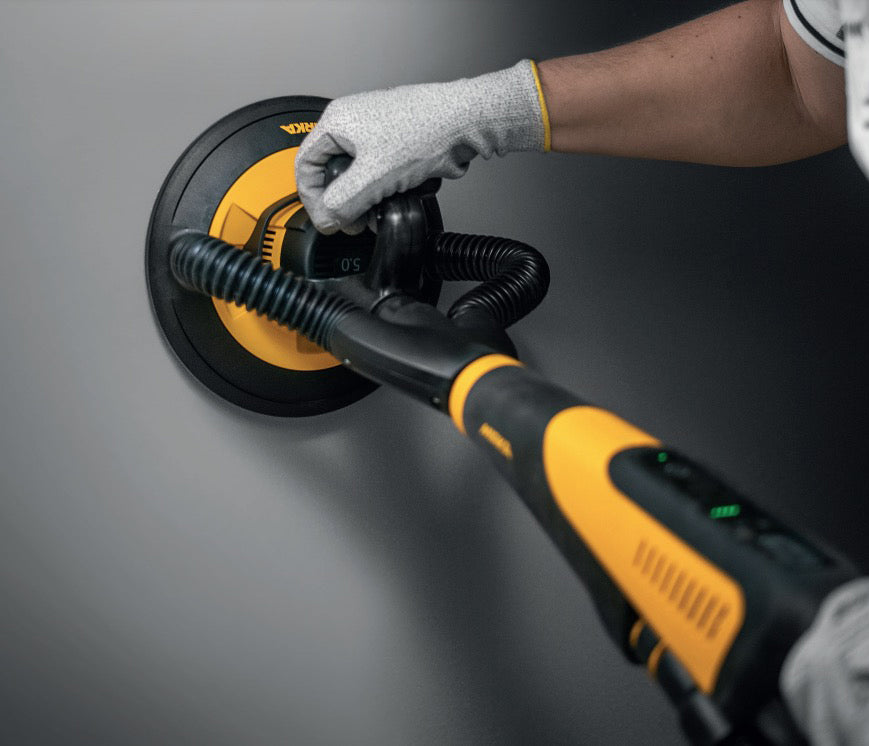 Mirka LEROS-S Paquete combinado de lijadora compacta para paneles de yeso/aspirador de polvo de 9" (MCA-LEROSS-CD)