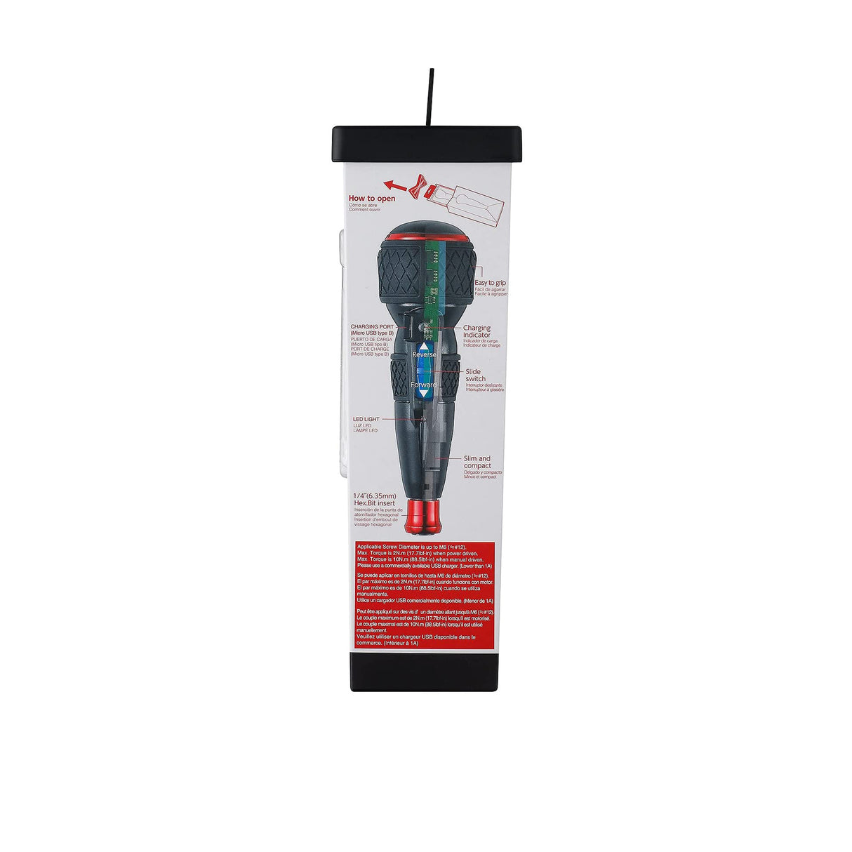 Vessel Rechargeable Ball Grip Screwdriver 220 USB