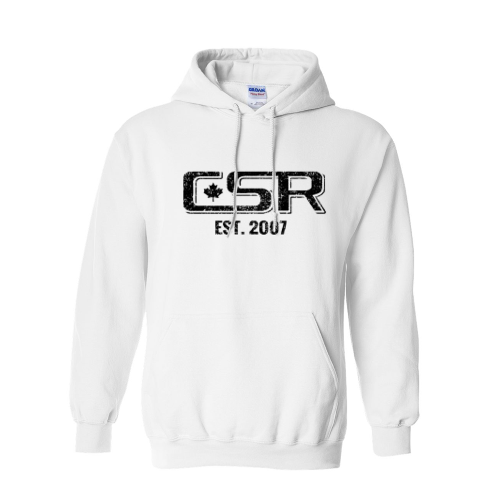 CSR Heavy Blend sudadera con capucha blanca