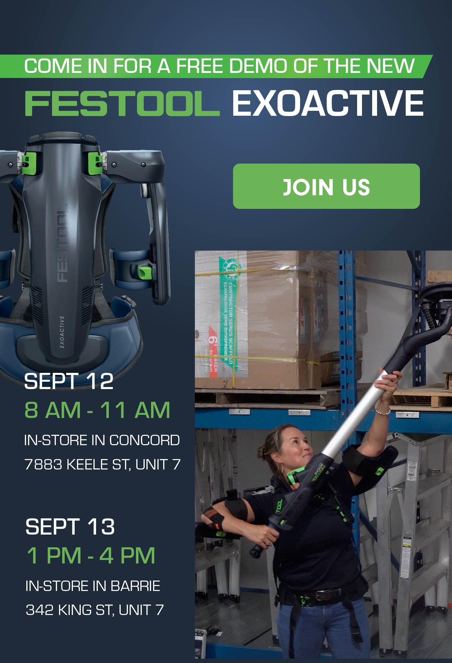 Festool ExoActive Free Demo